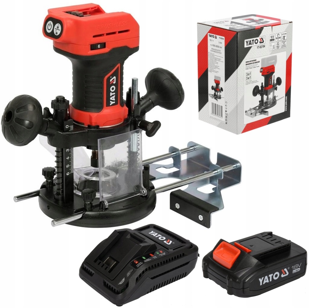 YATO FREZARKA GÓRNOWRZECIONOWA KRAWĘDZIOWA 18V 2Ah