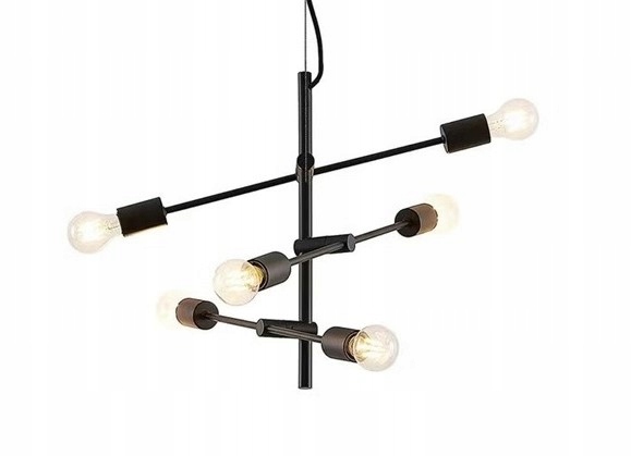 Závesná lampa Lindby Estar 6 svetelných bodov E27