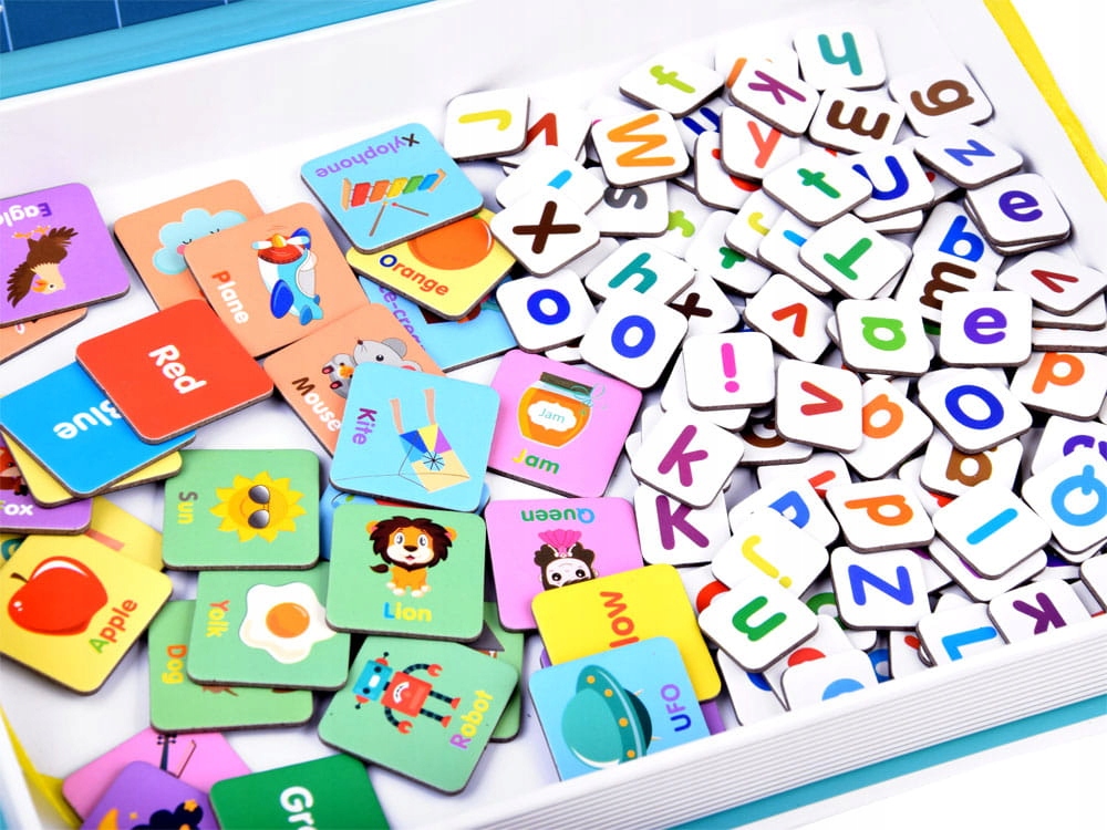 ALFABET LITERKI UKŁADANKA MAGNETYCZNA KSIĄŻKA Bohater brak