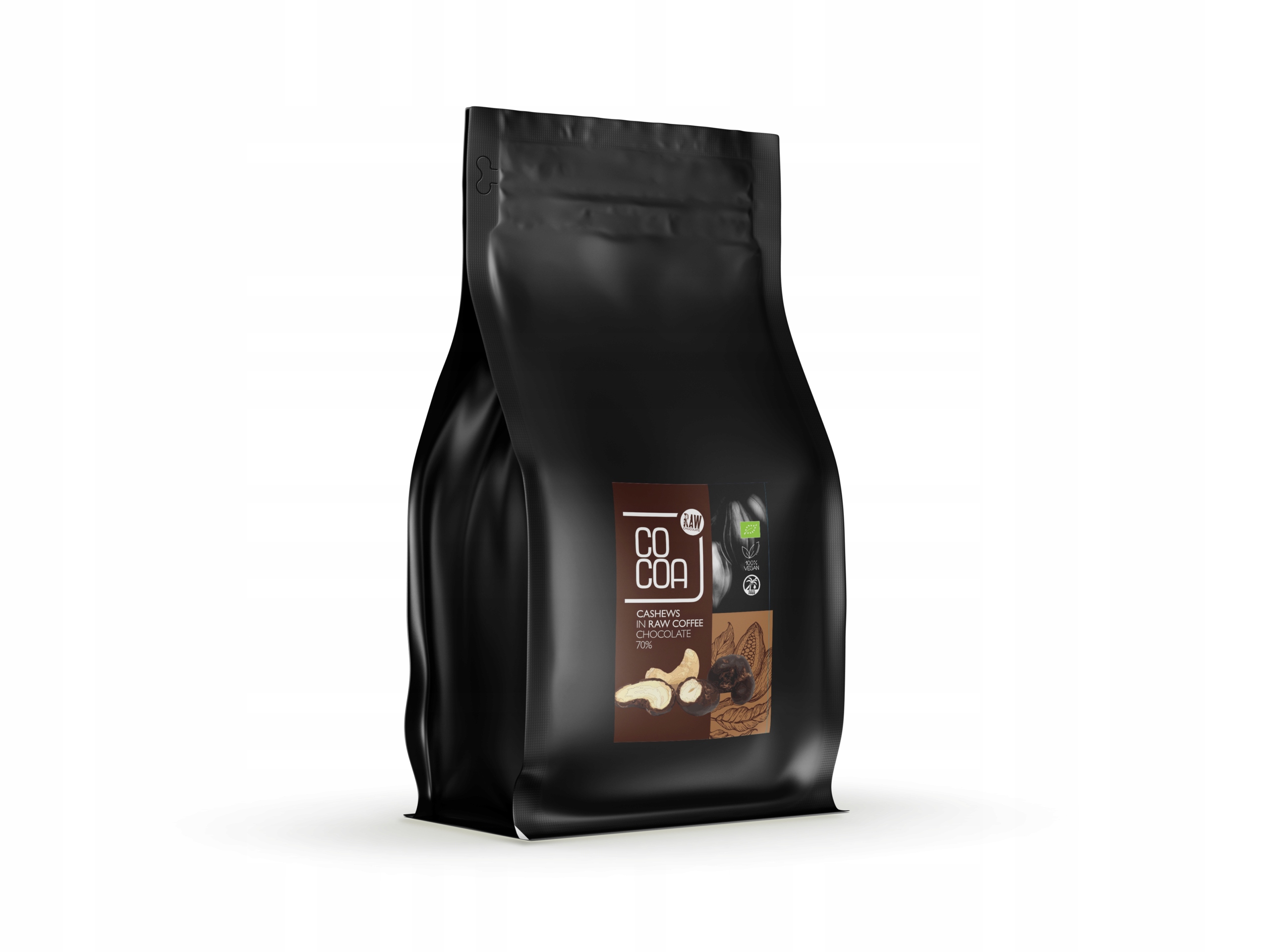 Orzechy nerkowca w ciemnej czekoladzie 70% z kawą Bio Cocoa 500g