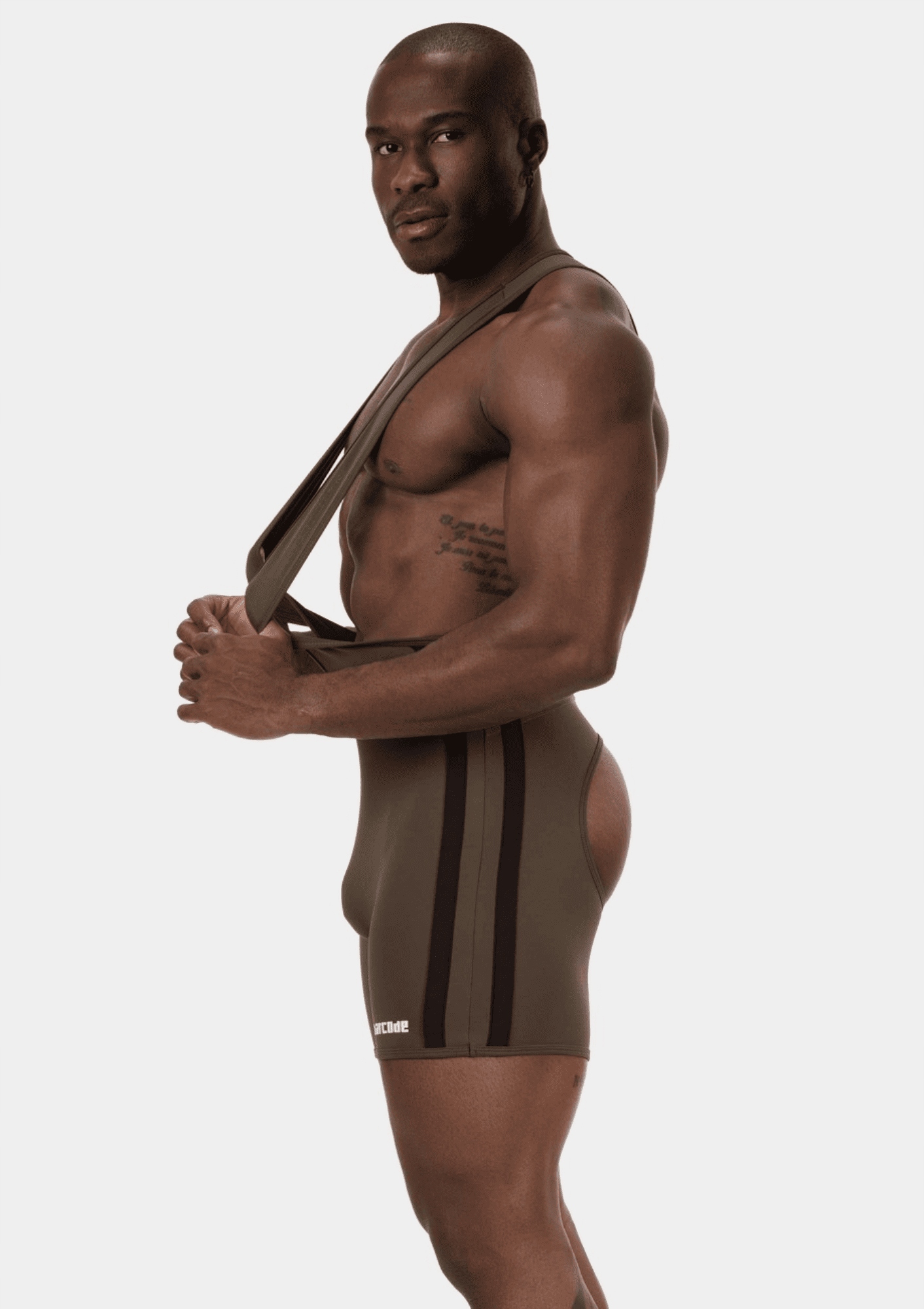 Barcode Berlin s volným zadkem Dastin v černé barvě XL