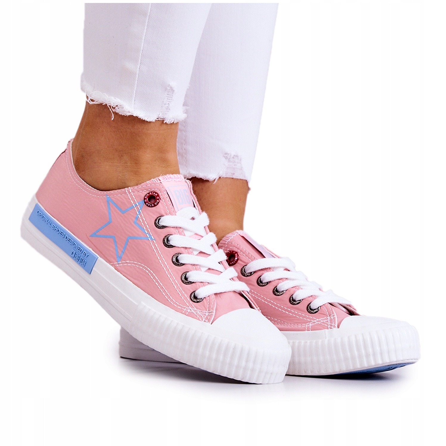 

Niskie Trampki Big Star JJ274385 Różowe 40