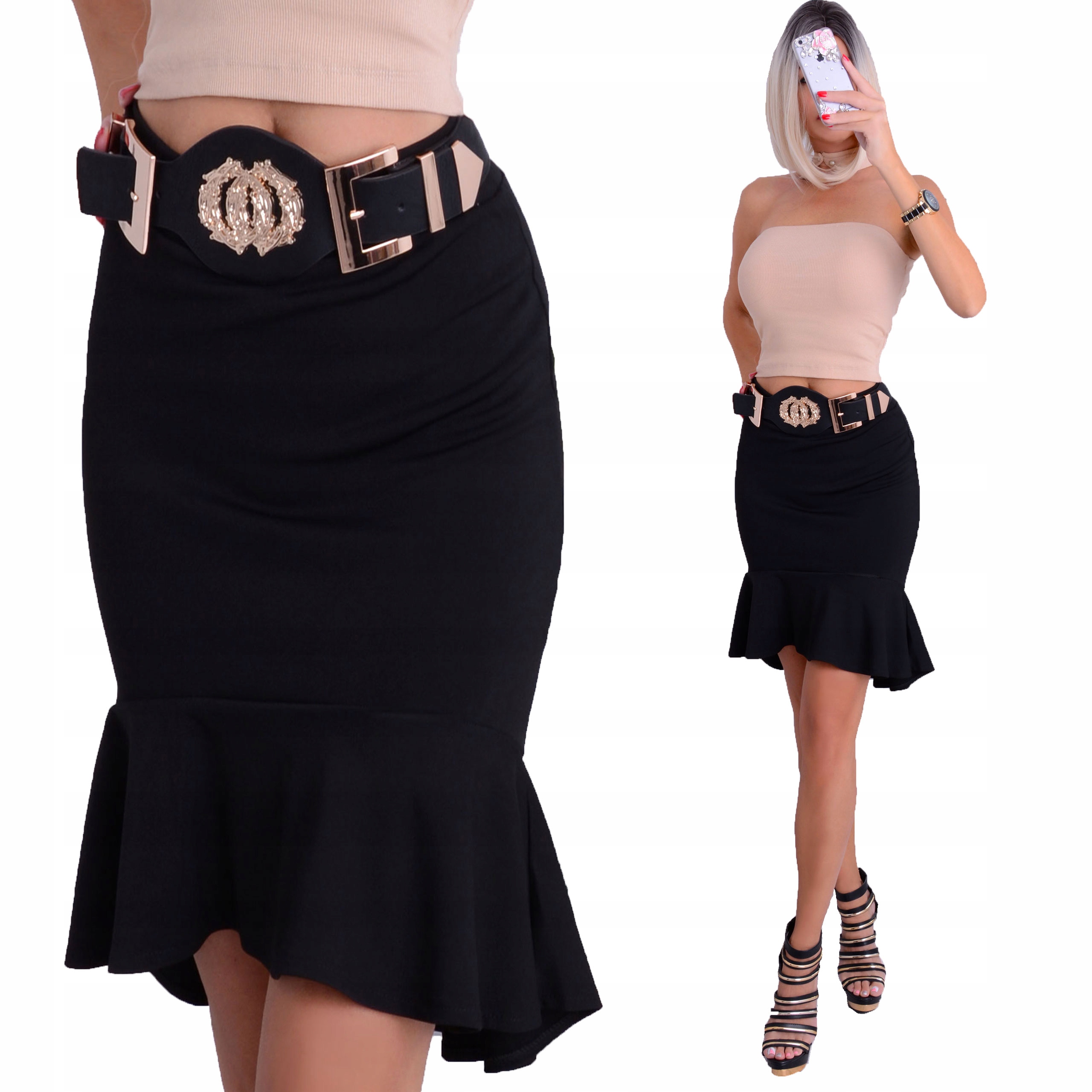 

Sexy Spódnica Asymetryczna Hot Hiszpanka Mini 605