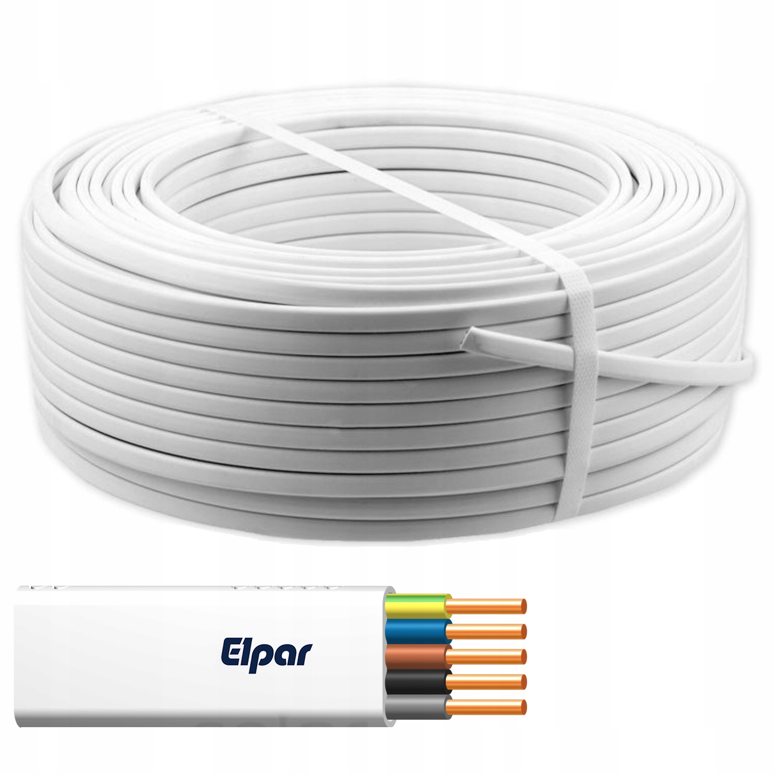 

Przewód płaski kabel YDYp 5x4 450/750V za metr