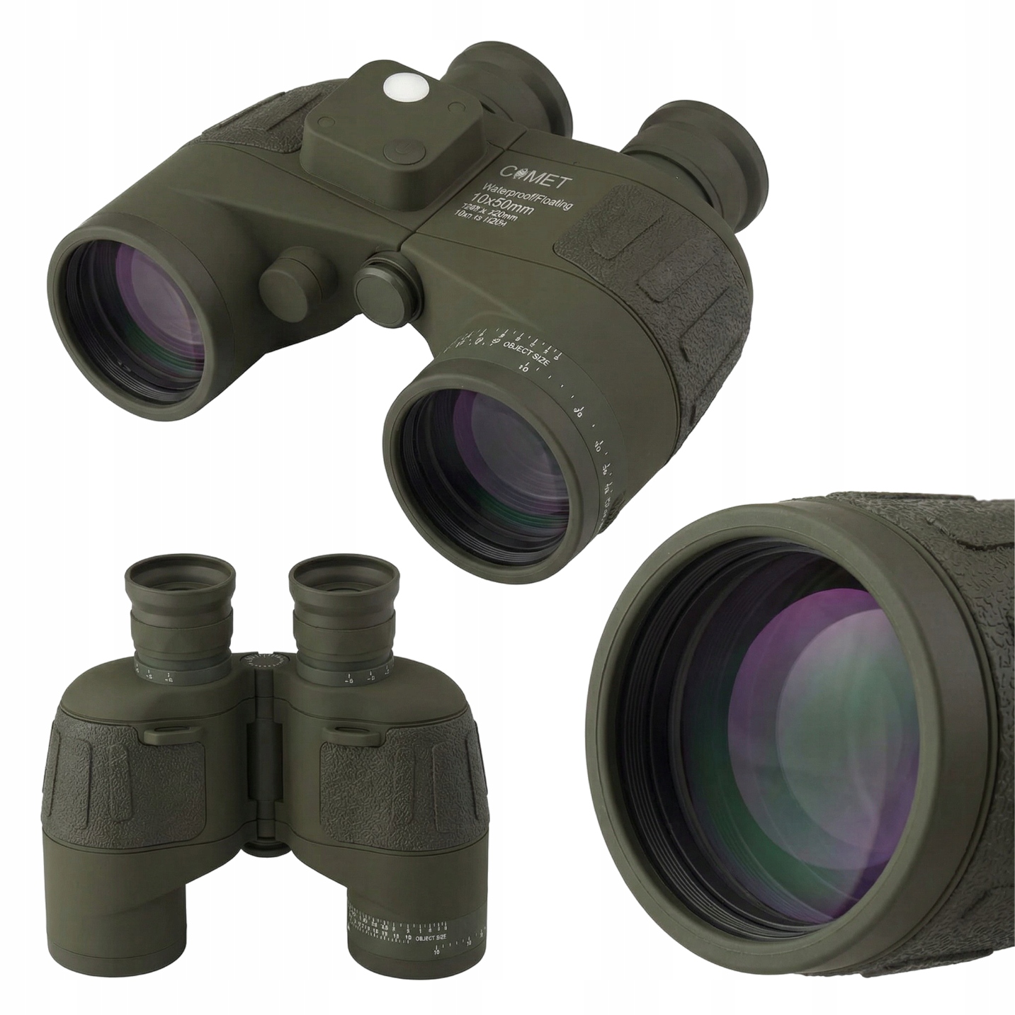 Profesionální dalekohled Comet Pro Compass 10x50 IPX7 kompas LR039A