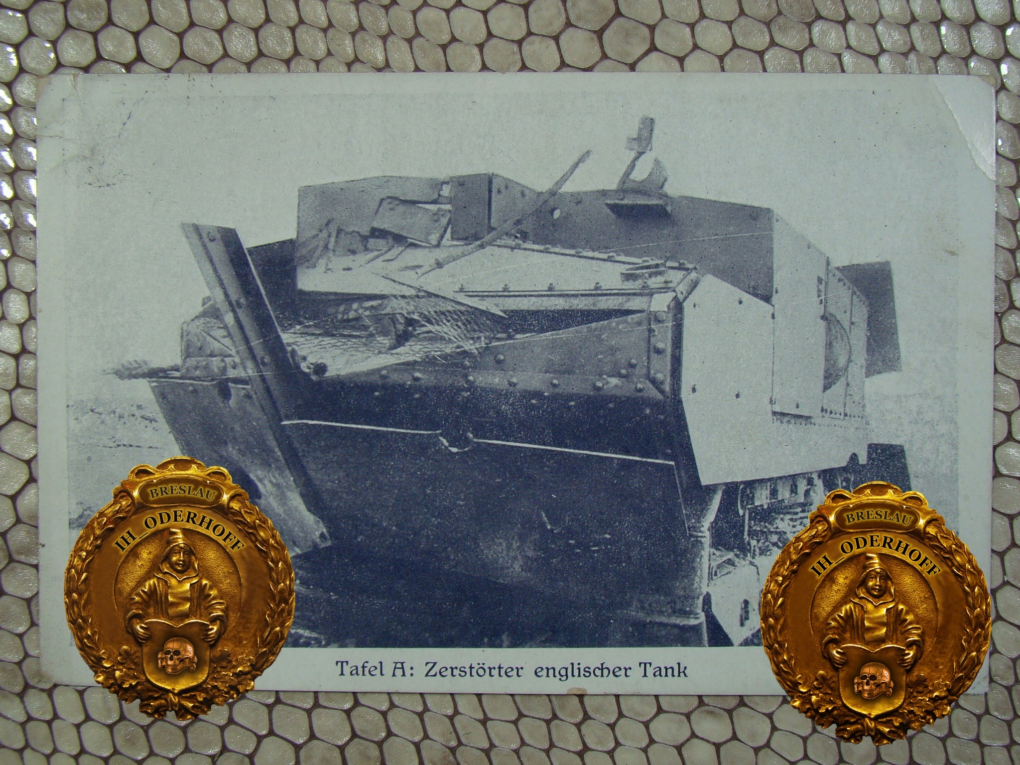 1918 Zniszczony Engli.CZOŁG Lux Express U388