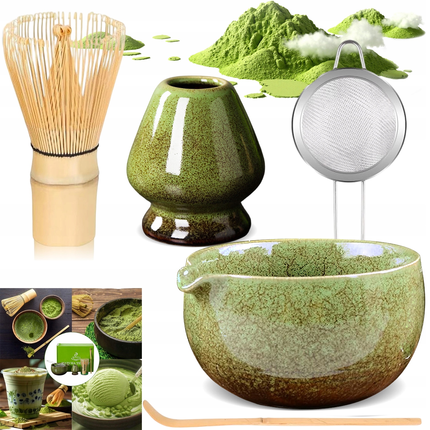 Levně Dárková Sada matcha, 5 lžiček