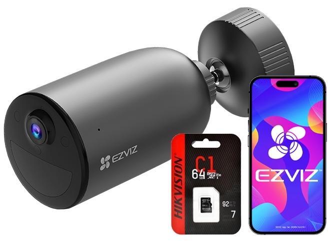 Kamera WIFi Ezviz EB3 2K bezdrôtová audio 64Gb