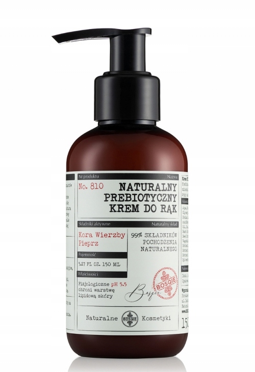 Bosqie Přírodní prebiotický krém na ruce – Vrbová kůra a Pepř 150 Ml