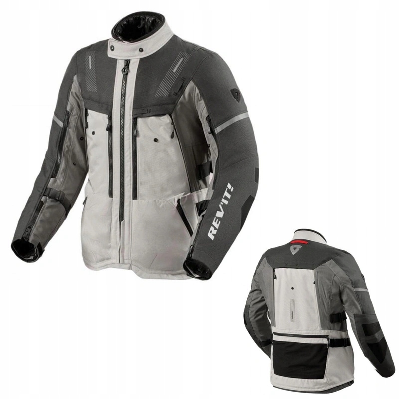 Motocyklová bunda Revit Sand 5 H2O Silver/anthracite strieborná grafitová