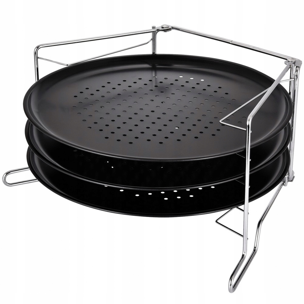 

Zestaw Blach Do Pizzy 32CM Stojak 3 Poziomy 1480