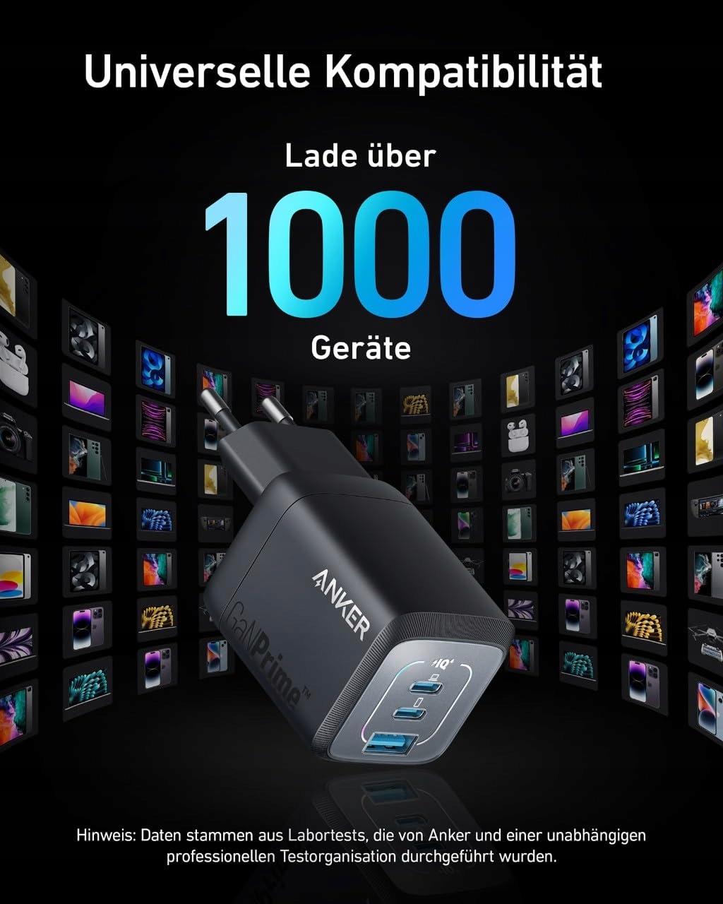 ANKER Ładowarka USB-C 67W GaN 3 Porty Szybkie Ładowanie iPhone MacBook iPad — miniatura 5