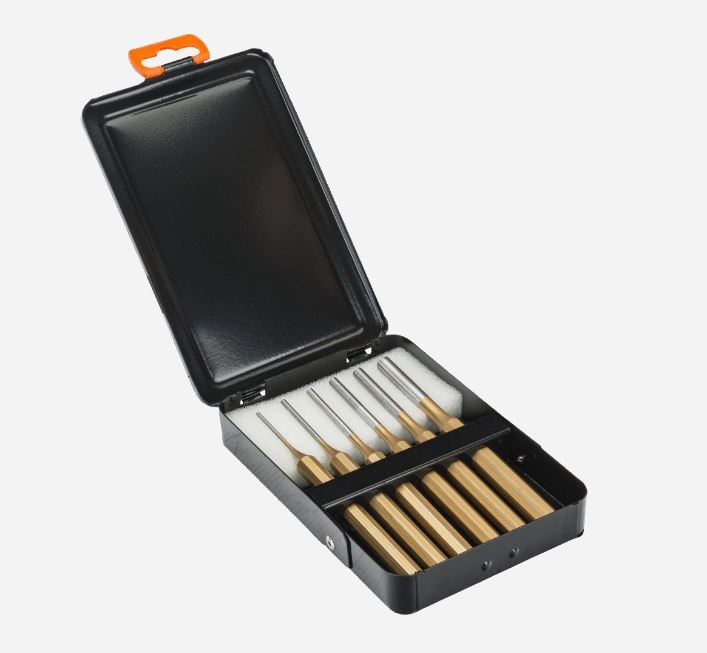 Sada 6ks vyrážačov priemer 2, 3, 4, 5, 6, 8 mm od firmy Bahco [3734S/6]
