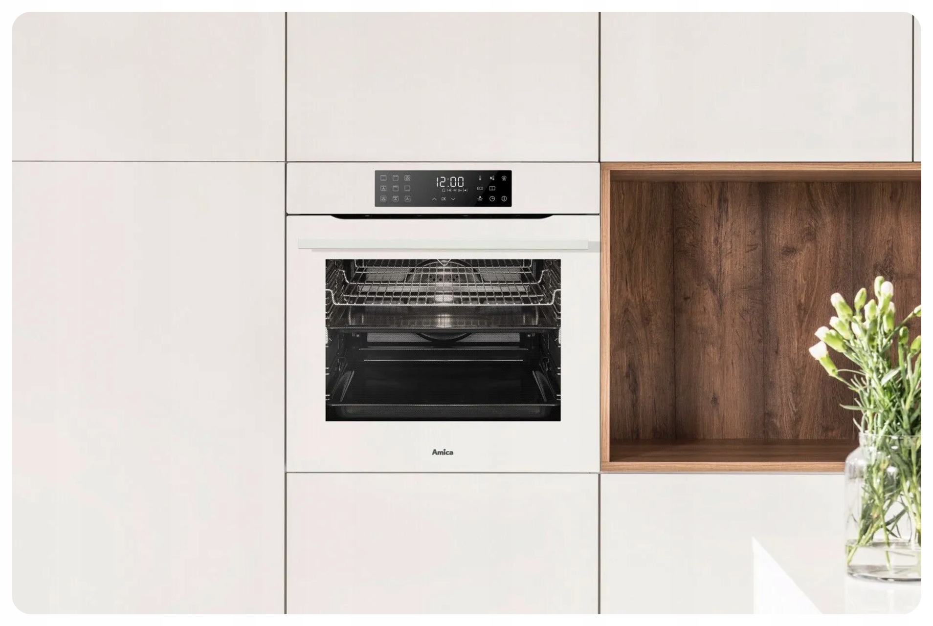 Zestaw AMICA ED97632WA+ X-TYPE STEAM + PGCIN622QpFTW Zawartość zestawu piekarnik płyta gazowa