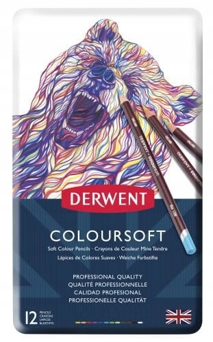 Derwent Sada pastelek Coloursoft 12 barev v krabičce