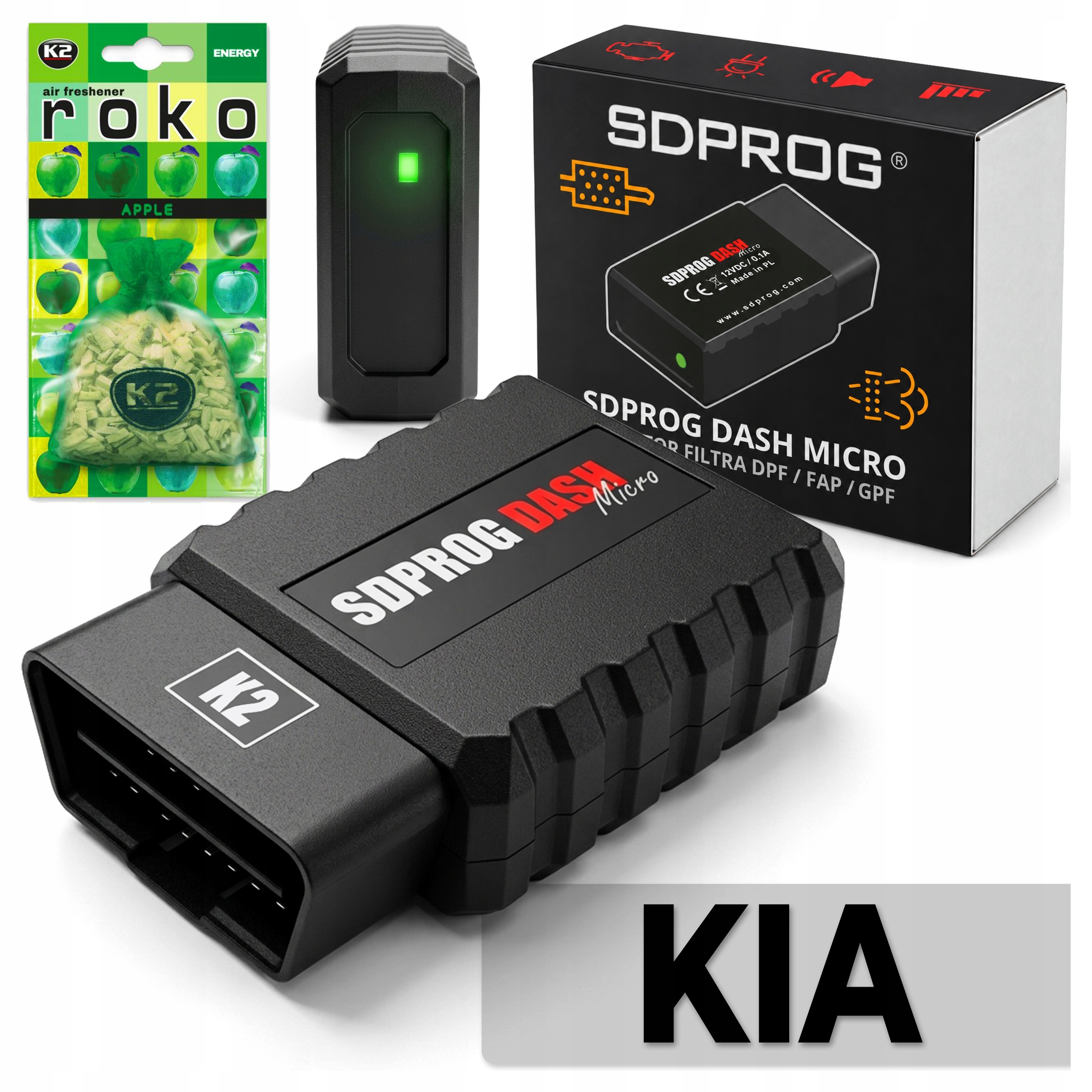 Monitor Zapchania filtra Dpf cząstek stałych Sdprog Dash Micro K2 OBD2 |kia
