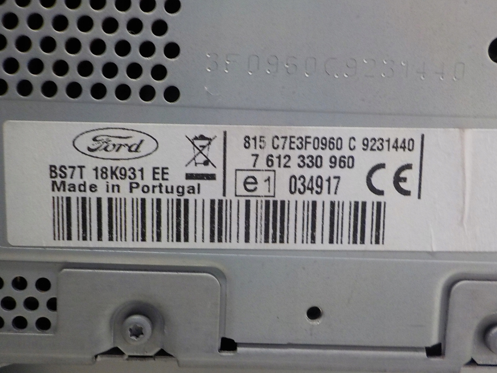 FORD MONDEO MK4 RADIO Navigation FABRYCZNA BS7T18K931EE