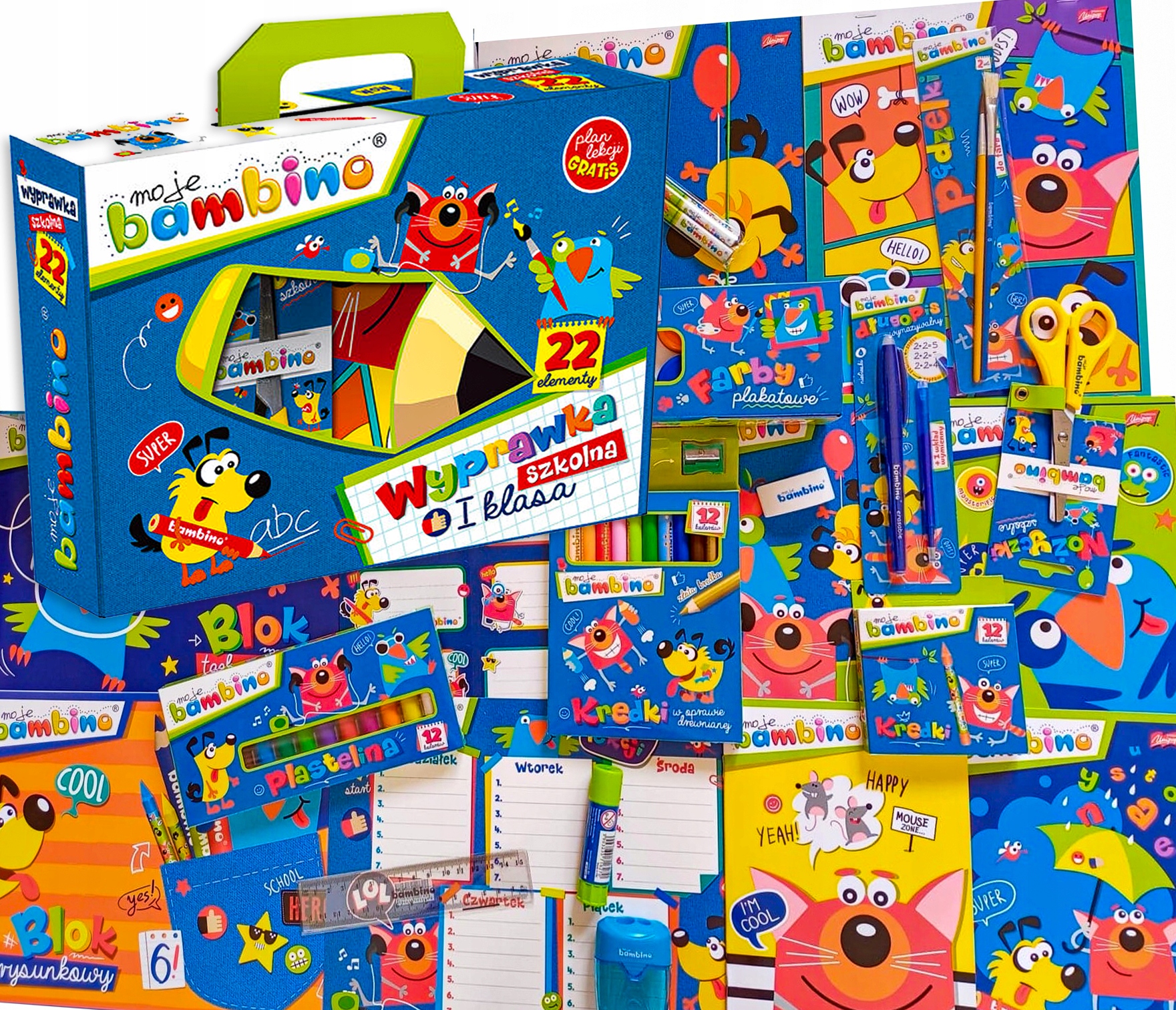 WYPRAWKA SZKOLNA DLA PIERWSZOKLASISTY + PLECAK XXL Płeć chłopcy