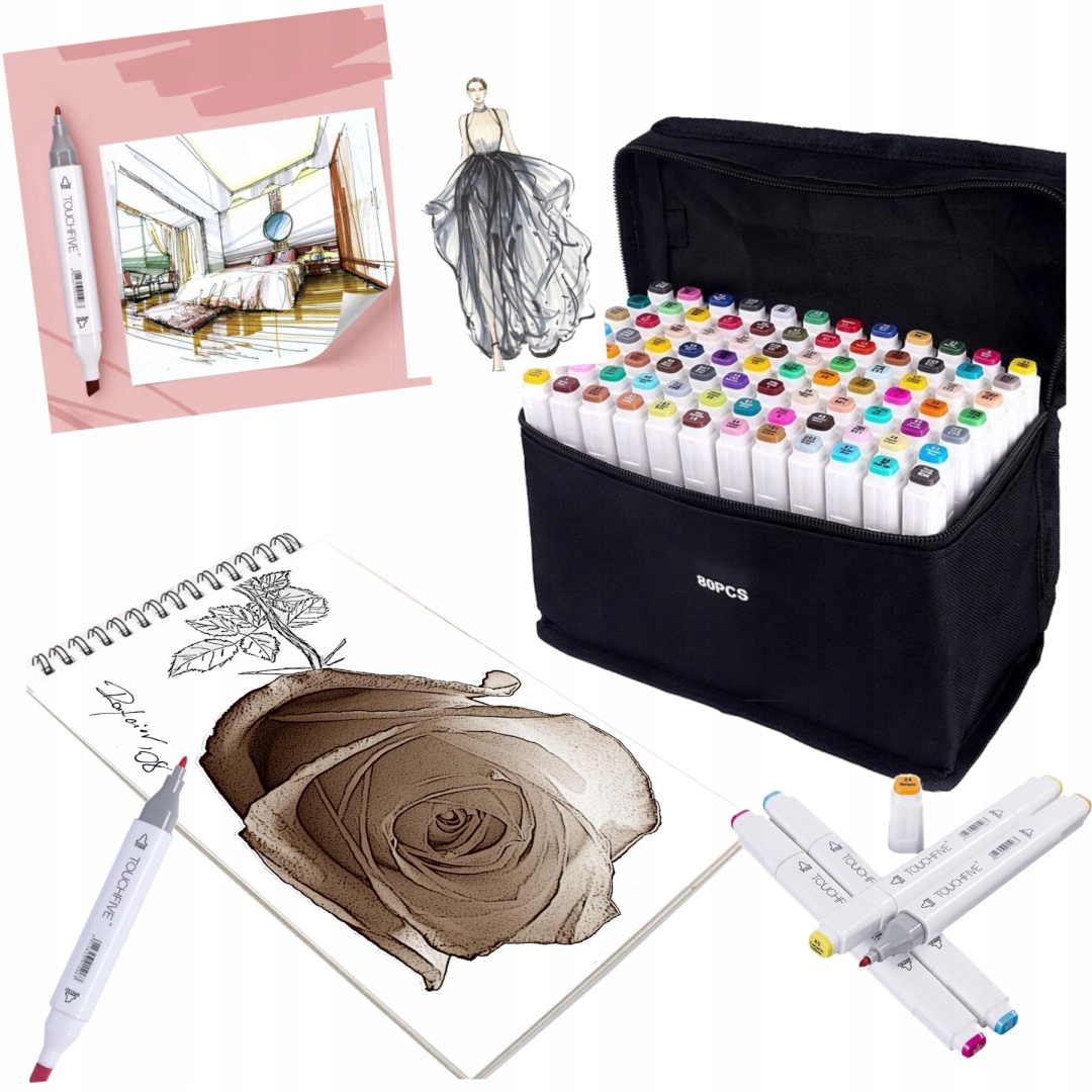 Oboustranné Lihové Fixy Touchfive Pro 80KS