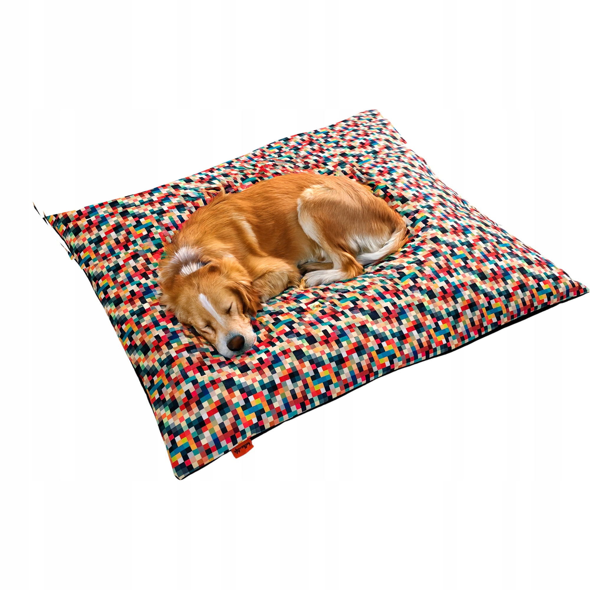 Wodoodporna poduszka dla psa na zewnątrz legowisko Piksele, 100x100cm