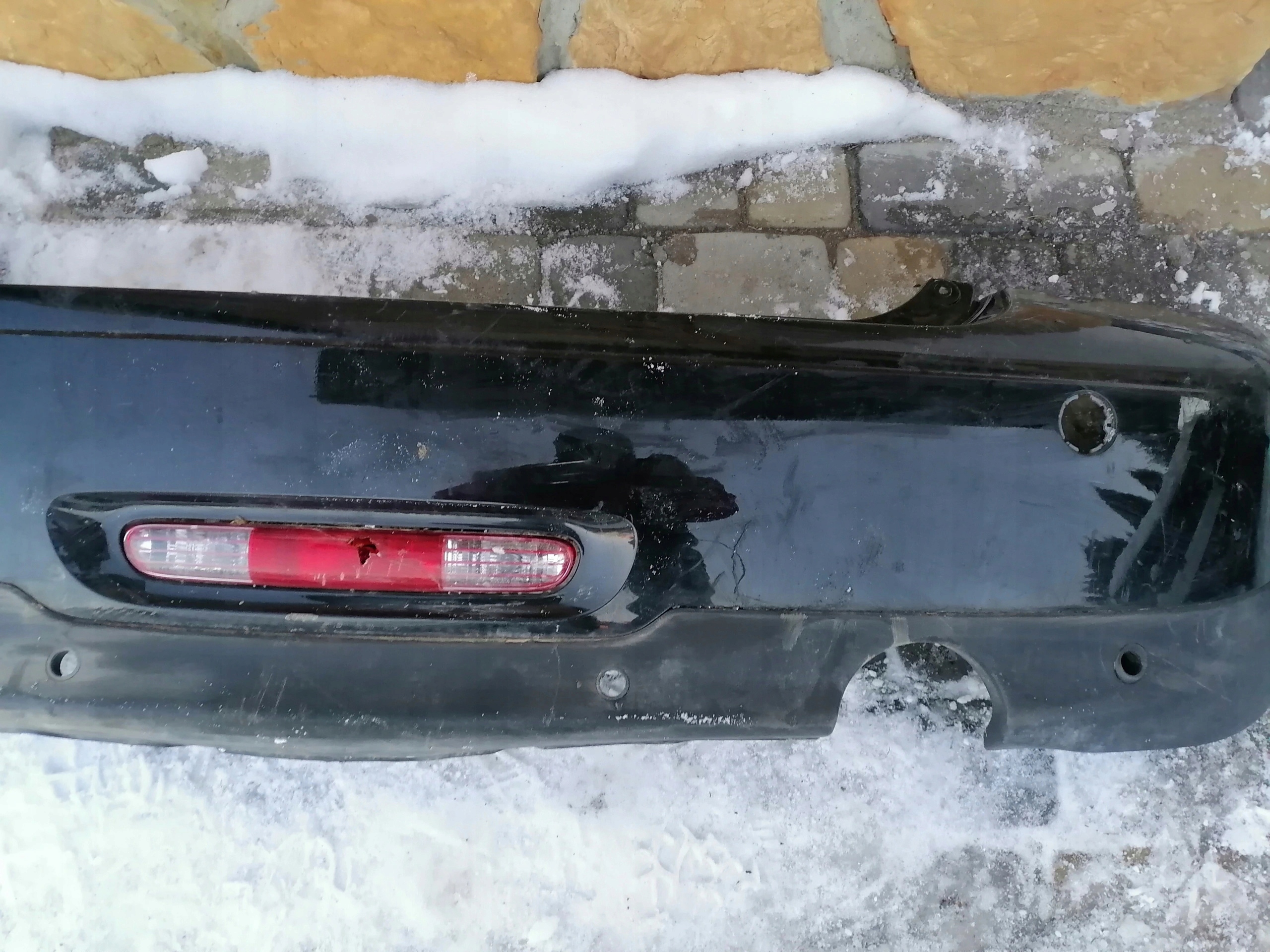 bumper rear part MINI ONE R56 MIDNIGHT BLACK MET PDC