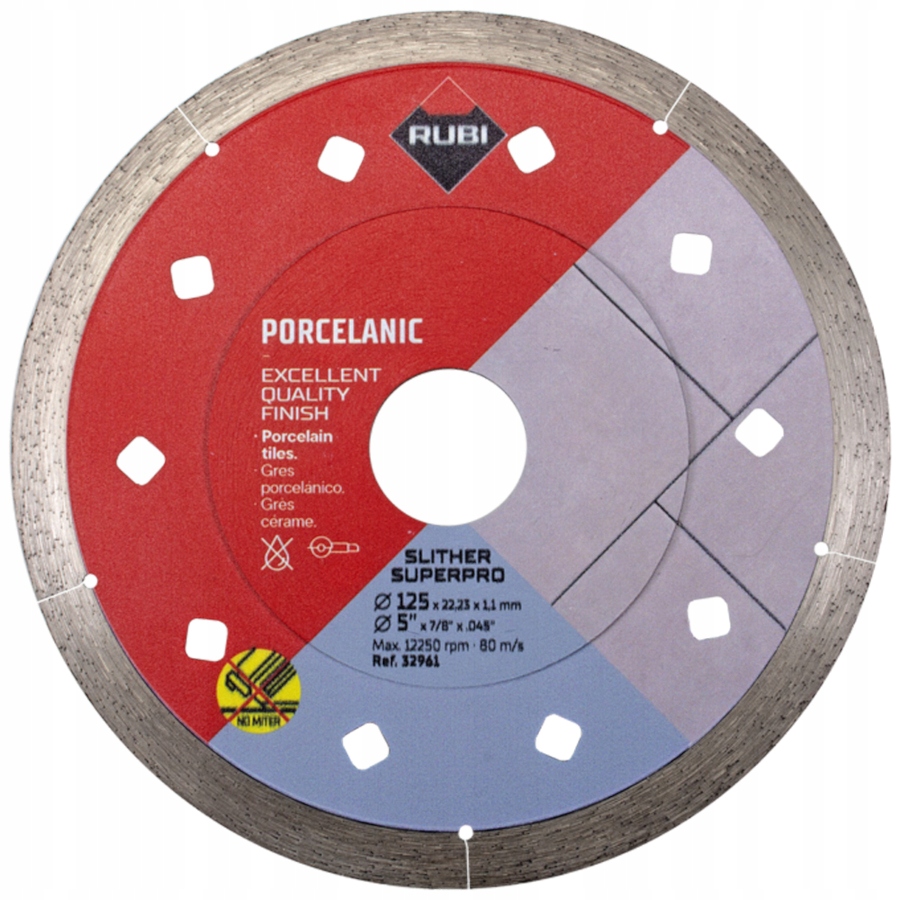 Rubi Tarcza diamentowa do płytek 125x22,2mm Slither 125 Superpro 32961