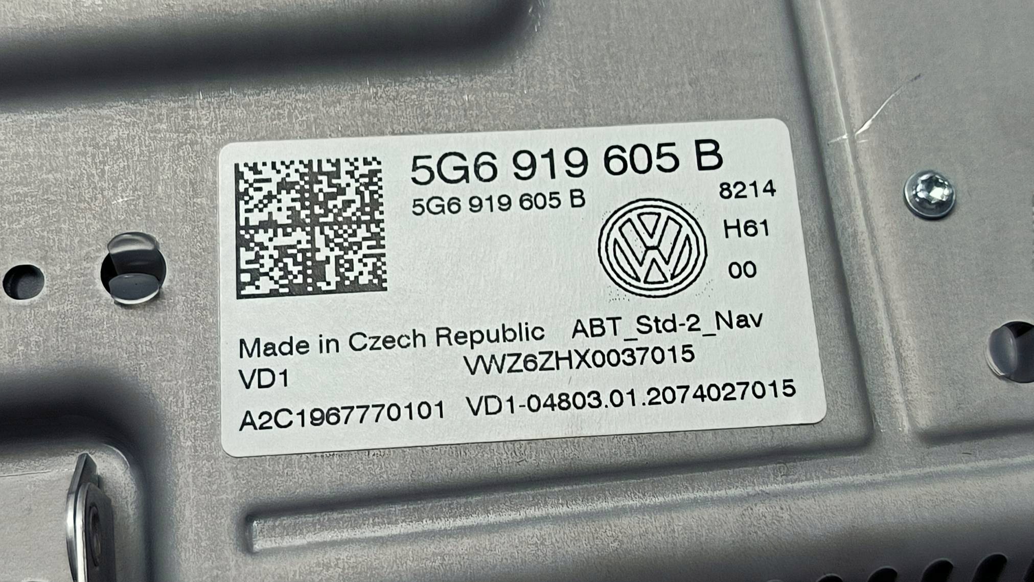 display PANEL 5G6919605B VOLKSWAGEN GOLF VII LIFT