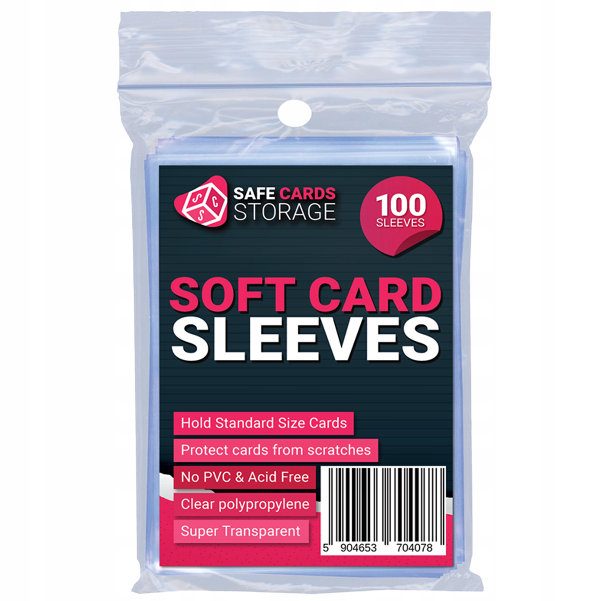 Soft Card Sleeves 100 szt. Safe Cards Storage