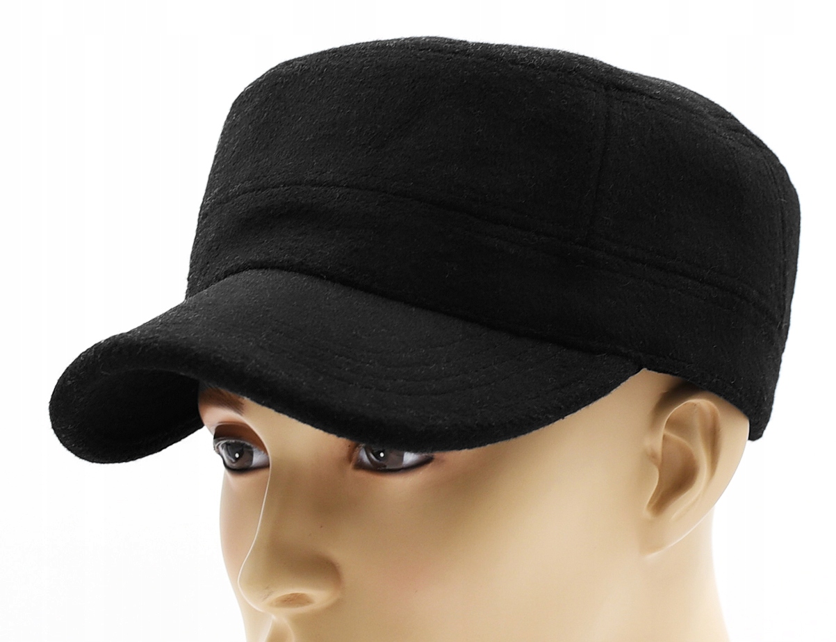 

Czapka z daszkiem patrolówka ocieplana wełniana