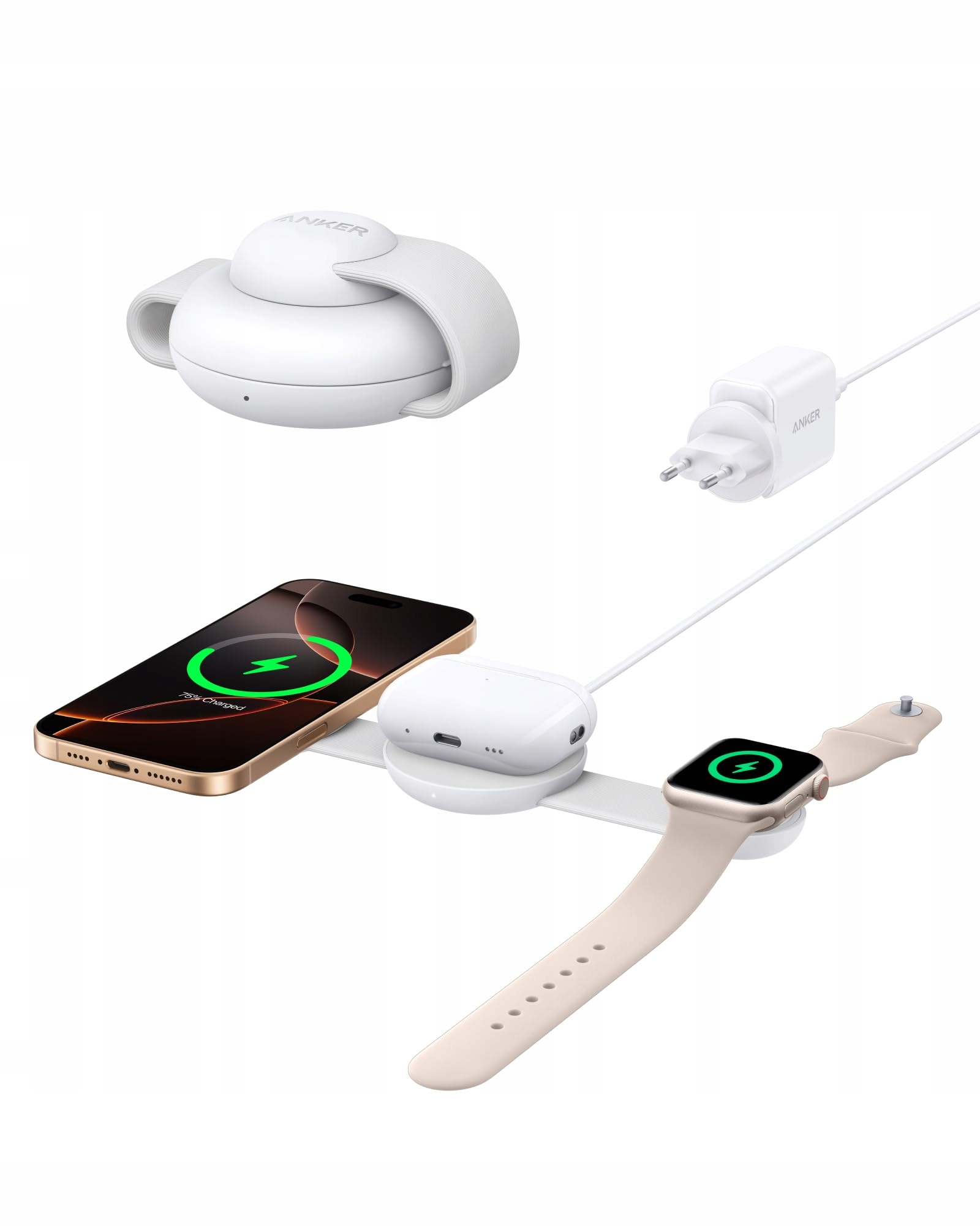 ANKER MagGo 3w1 Bezprzewodowa Stacja Ładowania iPhone AirPods Watch