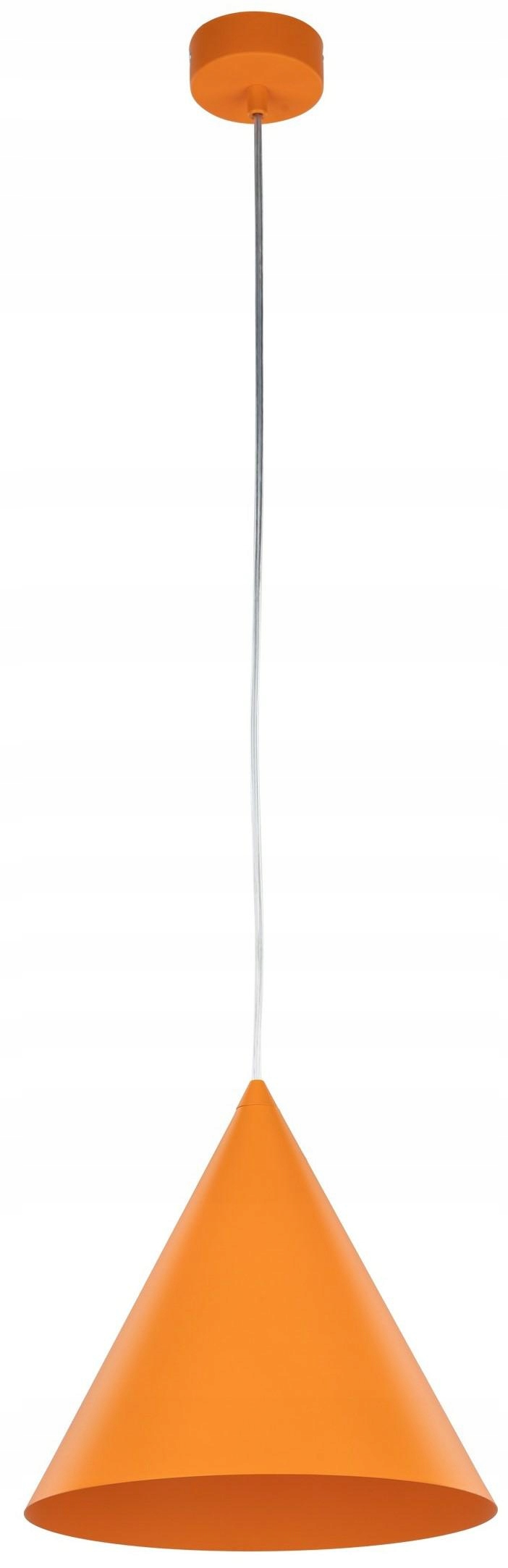 Závěsná lampa Cono Oranžová Kovová Stínidlo 1xE27 25 cm Stropní Svítidlo Dům