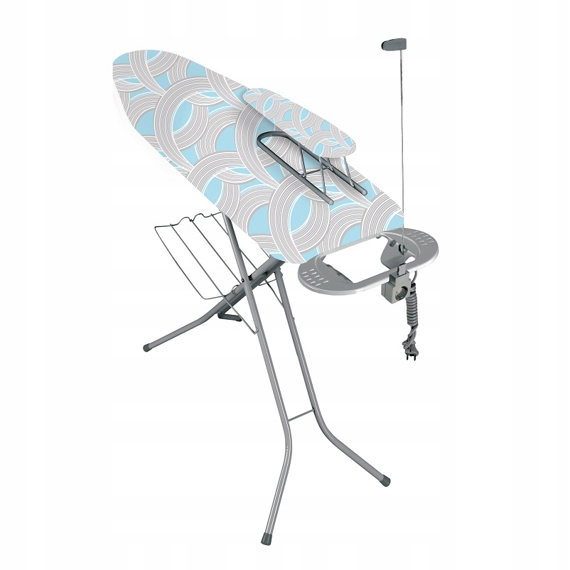 Žehlicí prkno s velkou zásuvkou a rukojetí je odolné a stabilní a pohodlné