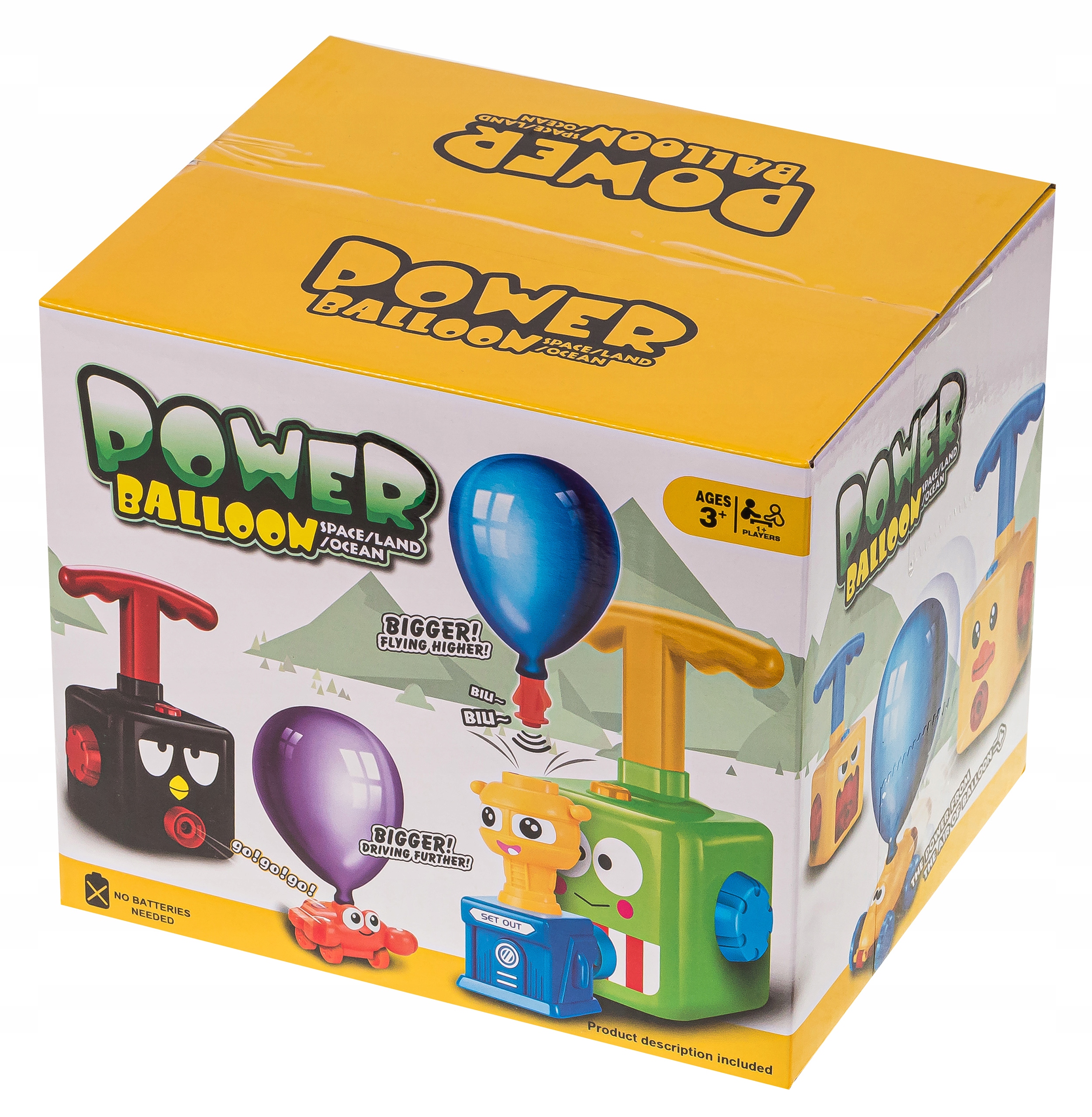 SAMOCHÓD WYRZUTNIA BALONÓW NA POWIETRZE AUTA Marka inna