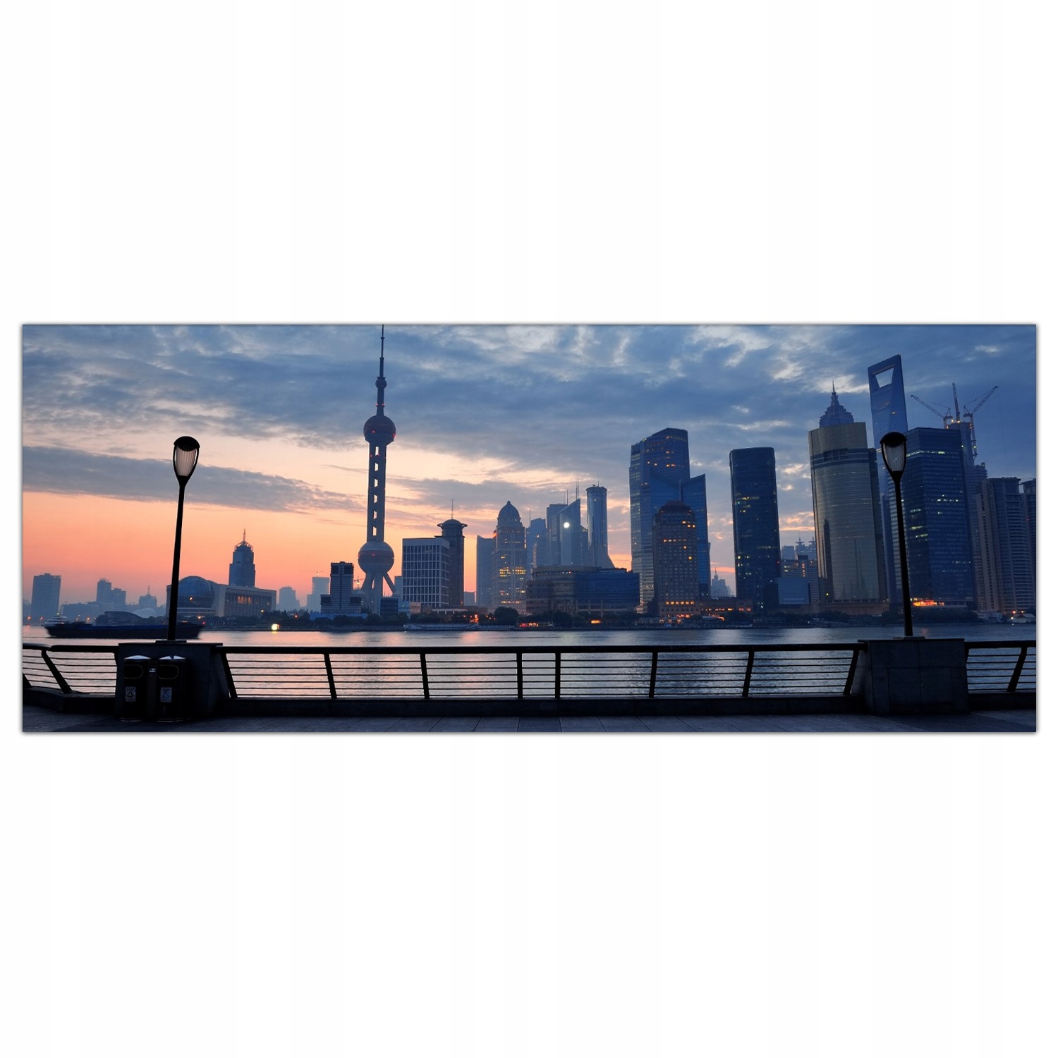 

Obraz na szkle Foto Shanghai Wschód Słońca 125x50