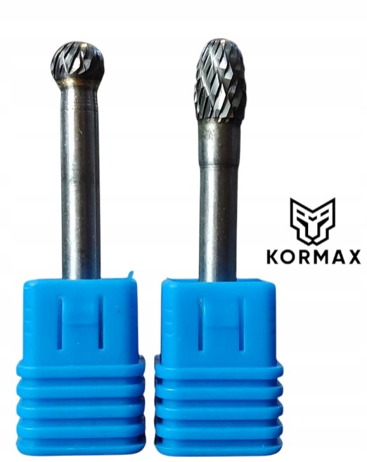 Rychlootáčkový frézovací rotační pilník 8 mm na kov s karbidem Set 2ks