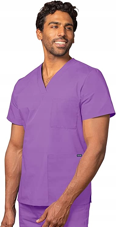 Adar Koszulka Medyczna Fioletowa Prosta L 1SXC