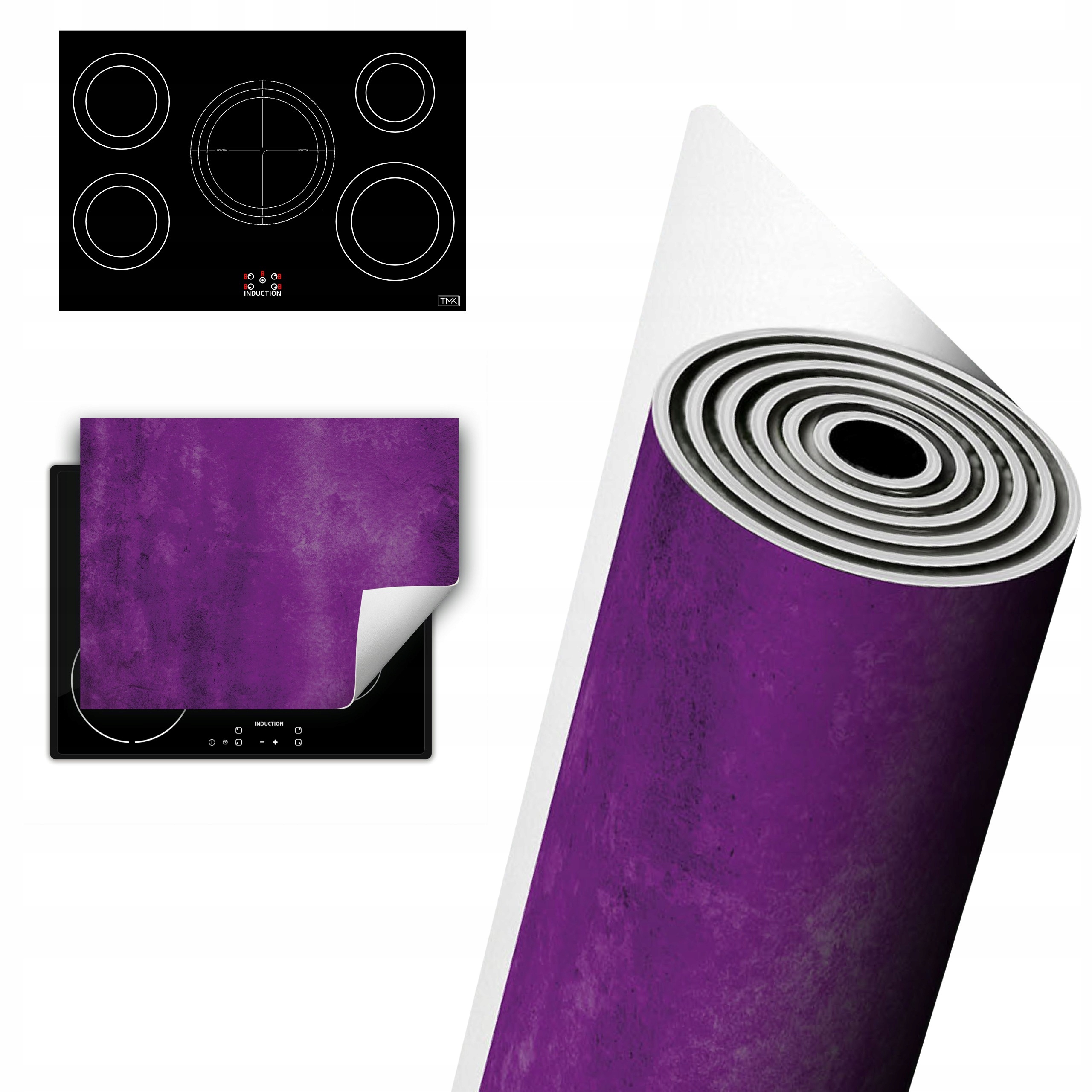 Vinylová Ochrana Na Indukci Pracovní Deska 80x52 fialová