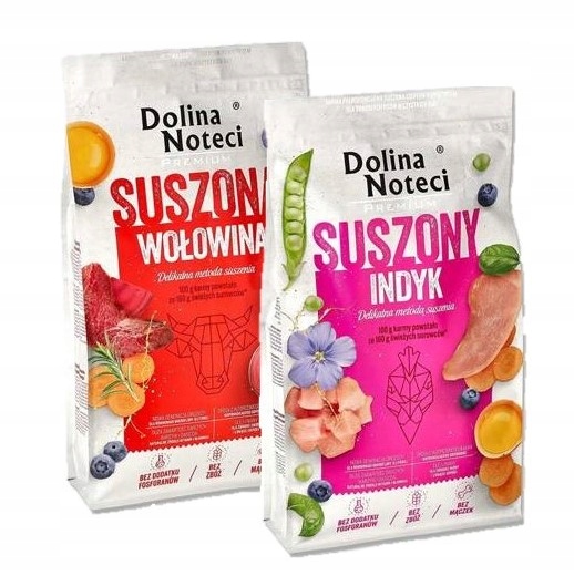 Levně Krmivo pro psy Dolina Noteci Premium MIX hovězí a krůta maso 2x9 kg