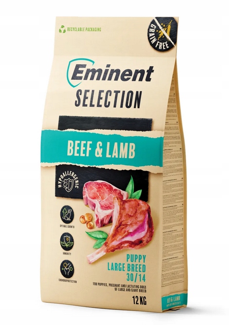 Eminent Selection Grain Free Puppy Large Breed Beef&Lamb 30/14 12kg