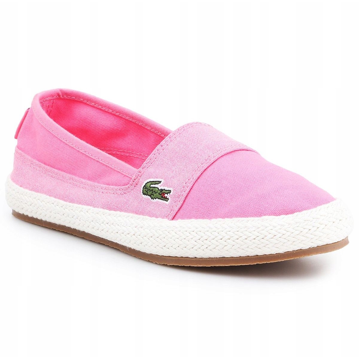 

Białe Różowe Tkanina Buty Kobiety Lacoste r.41