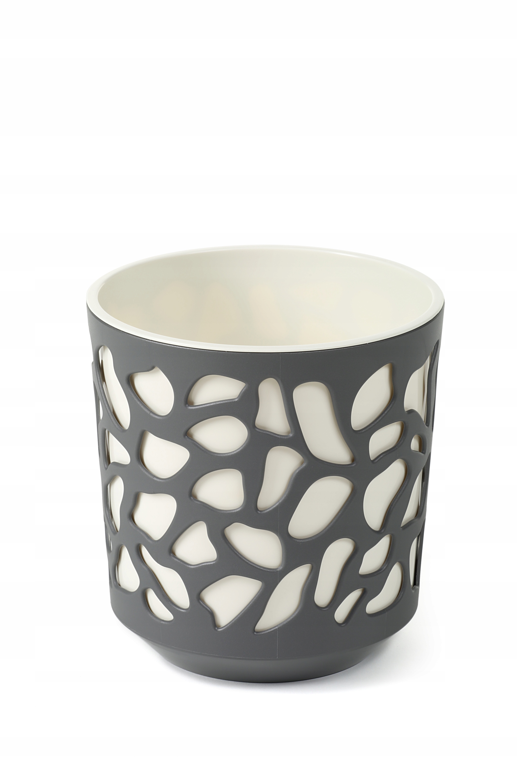 

Donica Lamela Duet 14cm antracyt kremowy
