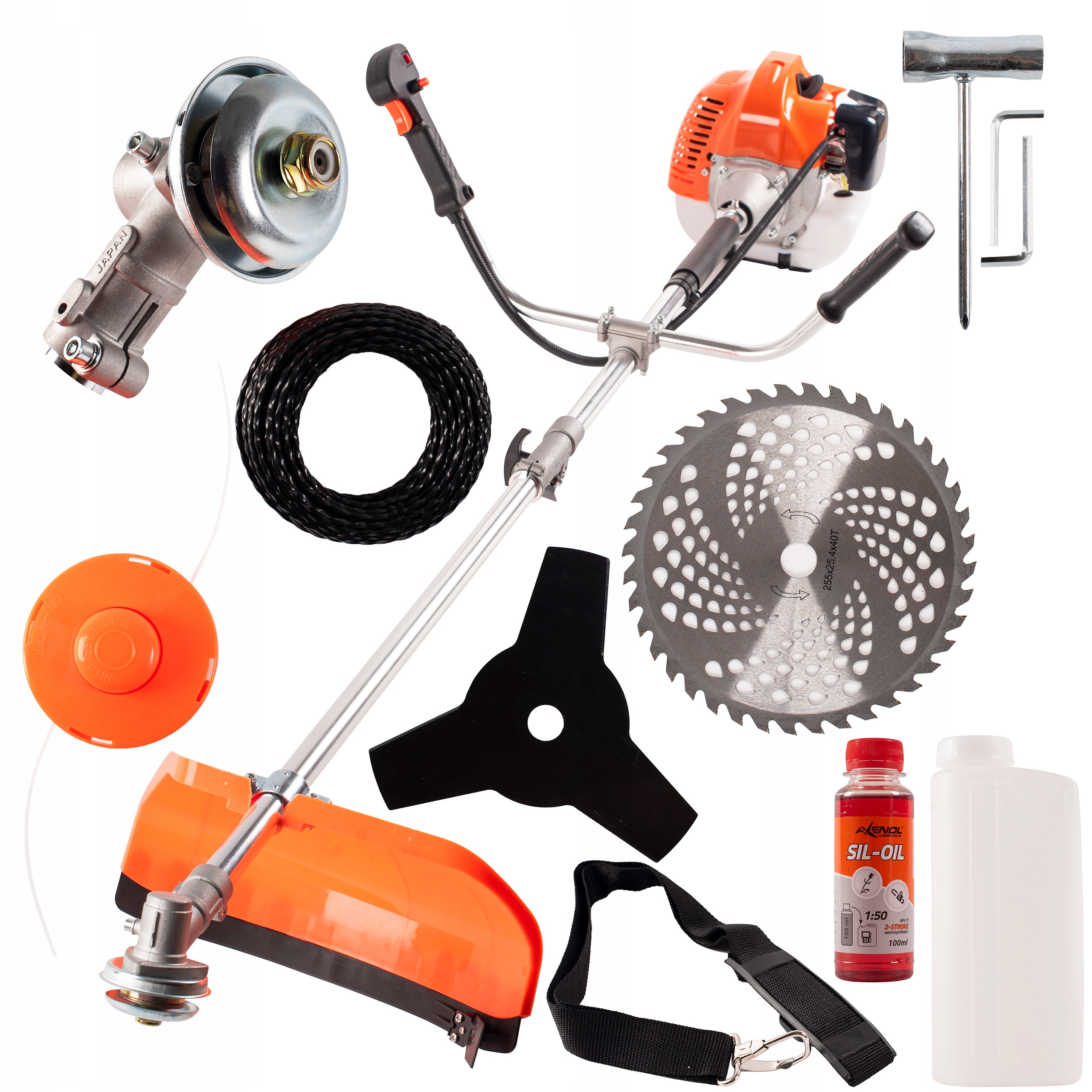 Njamocniejsza Kosa Spalinowa 7KM Dzielona Podkaszarka Kosiarka Wykaszarka