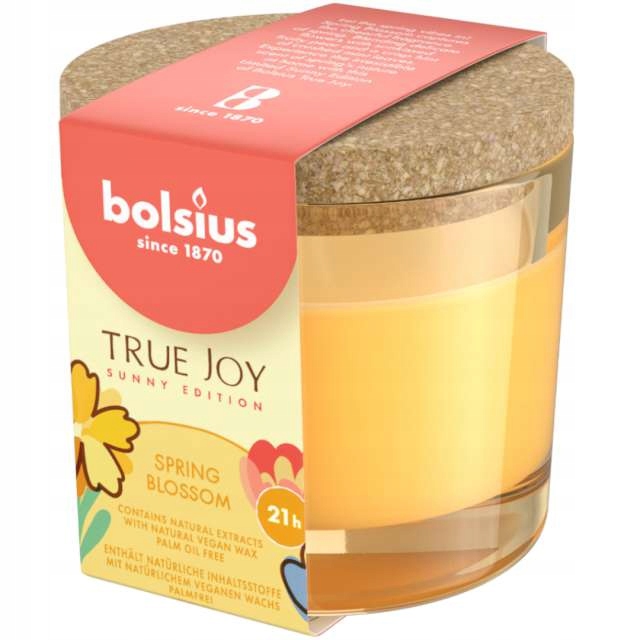 

Świeca zapachowa Żółta kwiat wiśni Bergamotka