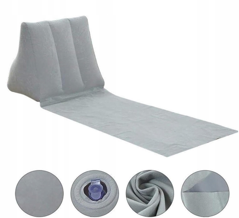 MATA PLAŻOWA DMUCHANE OPARCIE MATERAC