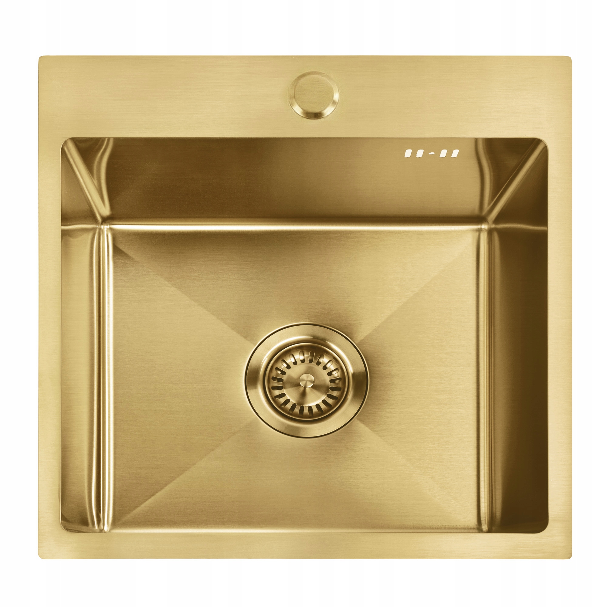 Dřez Rea Leo 40 cm Brush Gold Zlatý Kartáčovaný