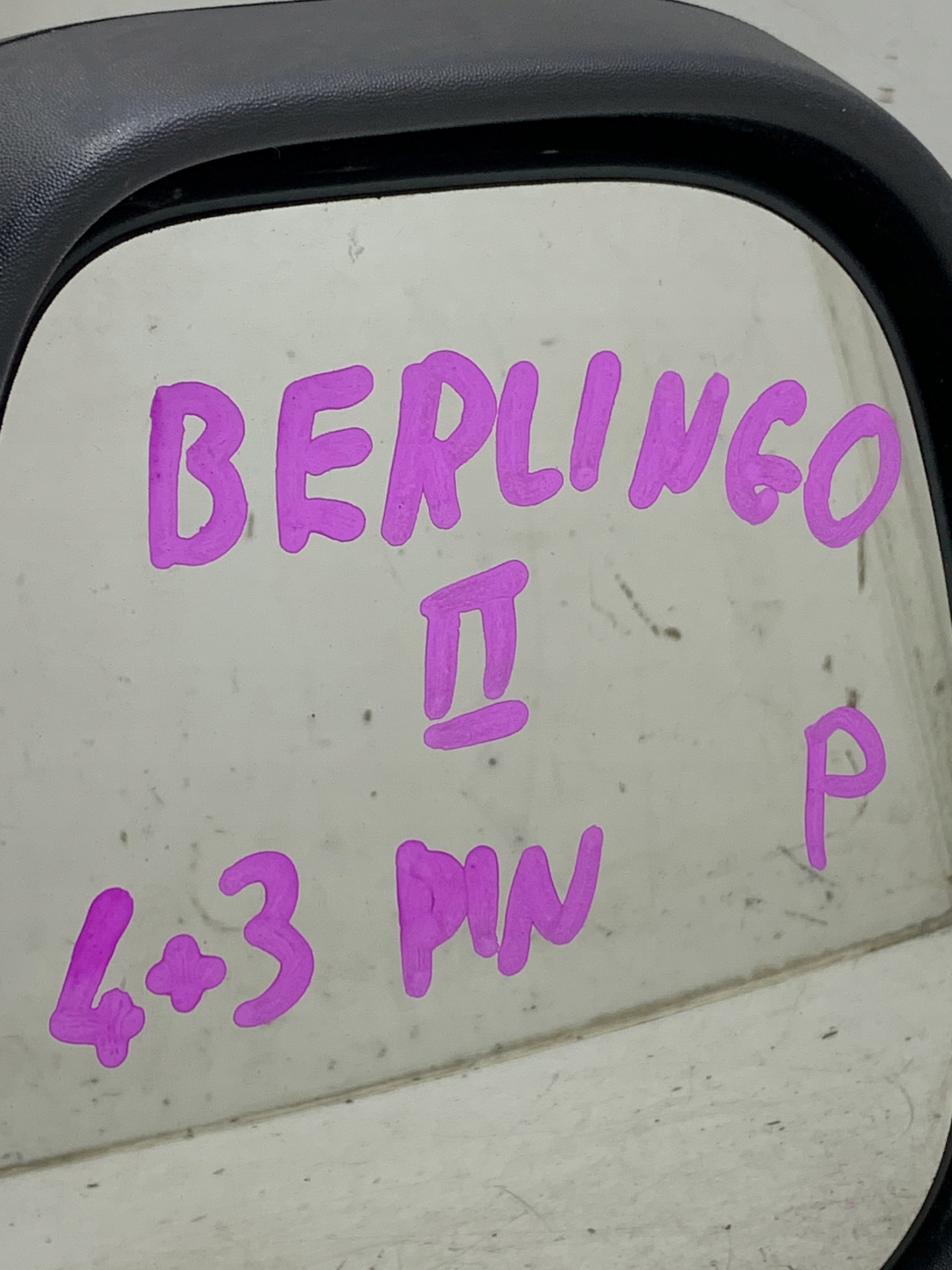 mirror right exterior 4+3 PIN CITROEN BERLINGO II 2016