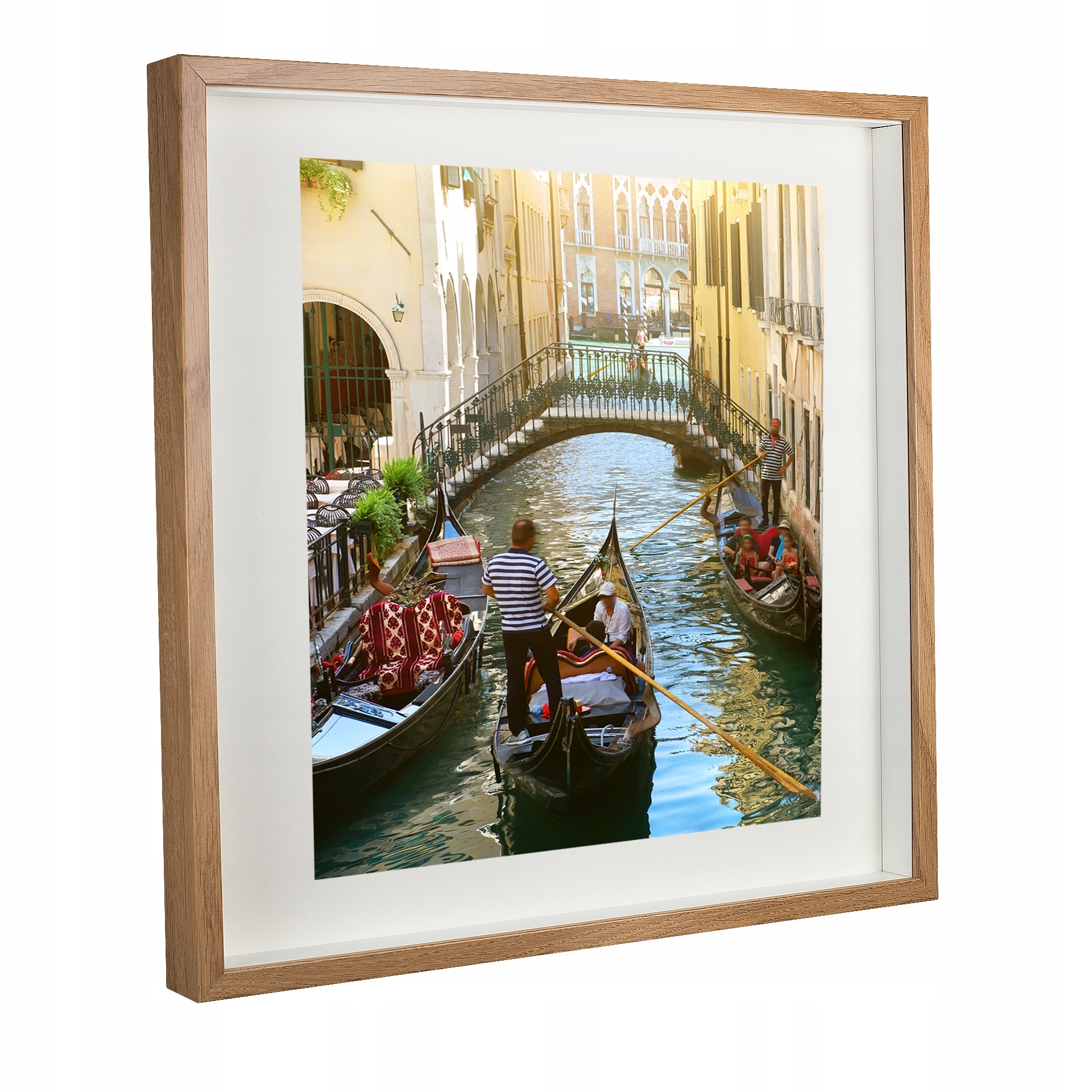 

Ramka na zdjęcie box 3D głęboka 50x50 dębowa duża