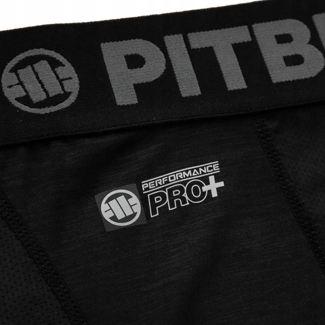 Spodenki kompresyjne męskie Pit Bull Pro New Logo Czarne r. XL Kolekcja 2024