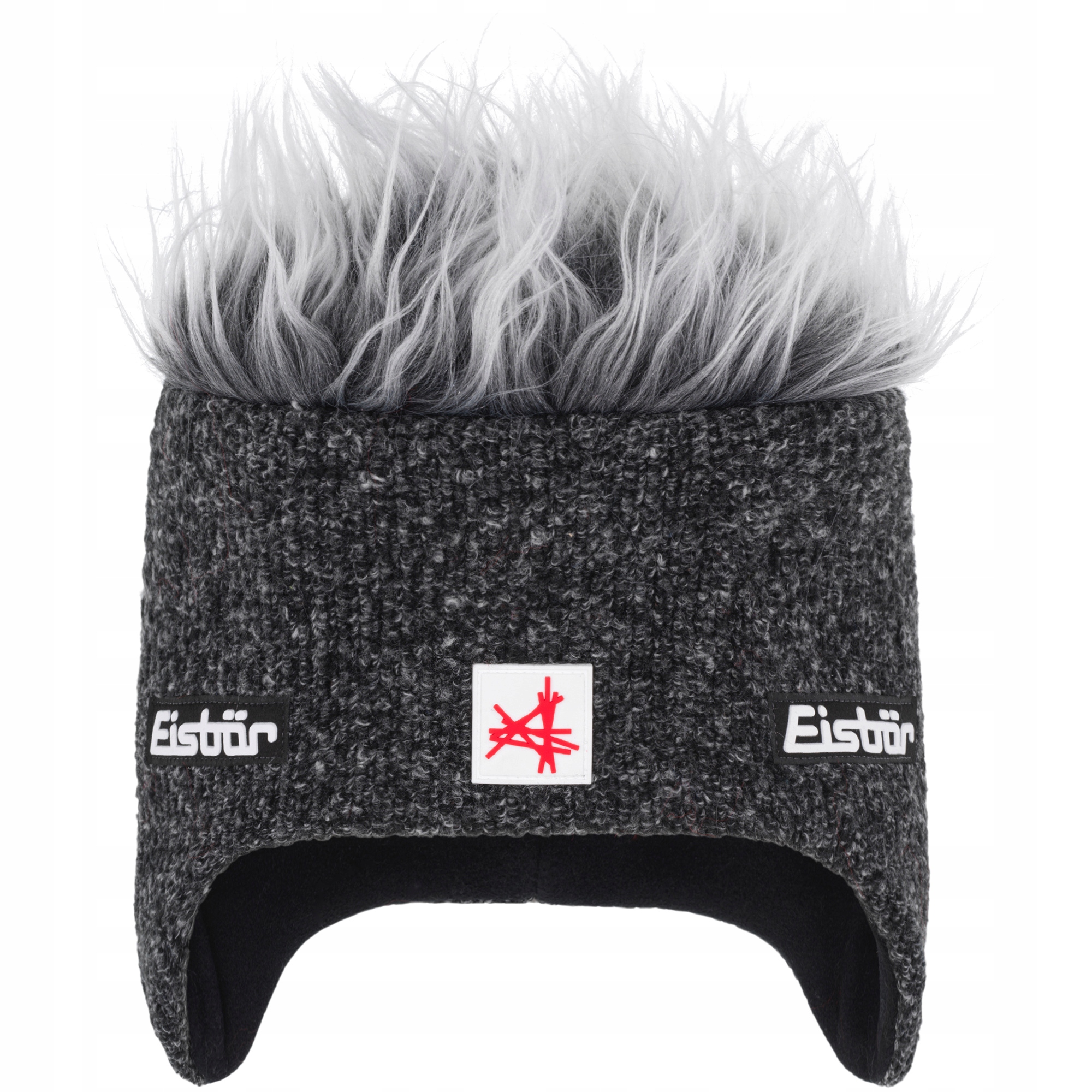 Czapka zimowa Eisbar Cocker Mü Sa szara z białymi włosami