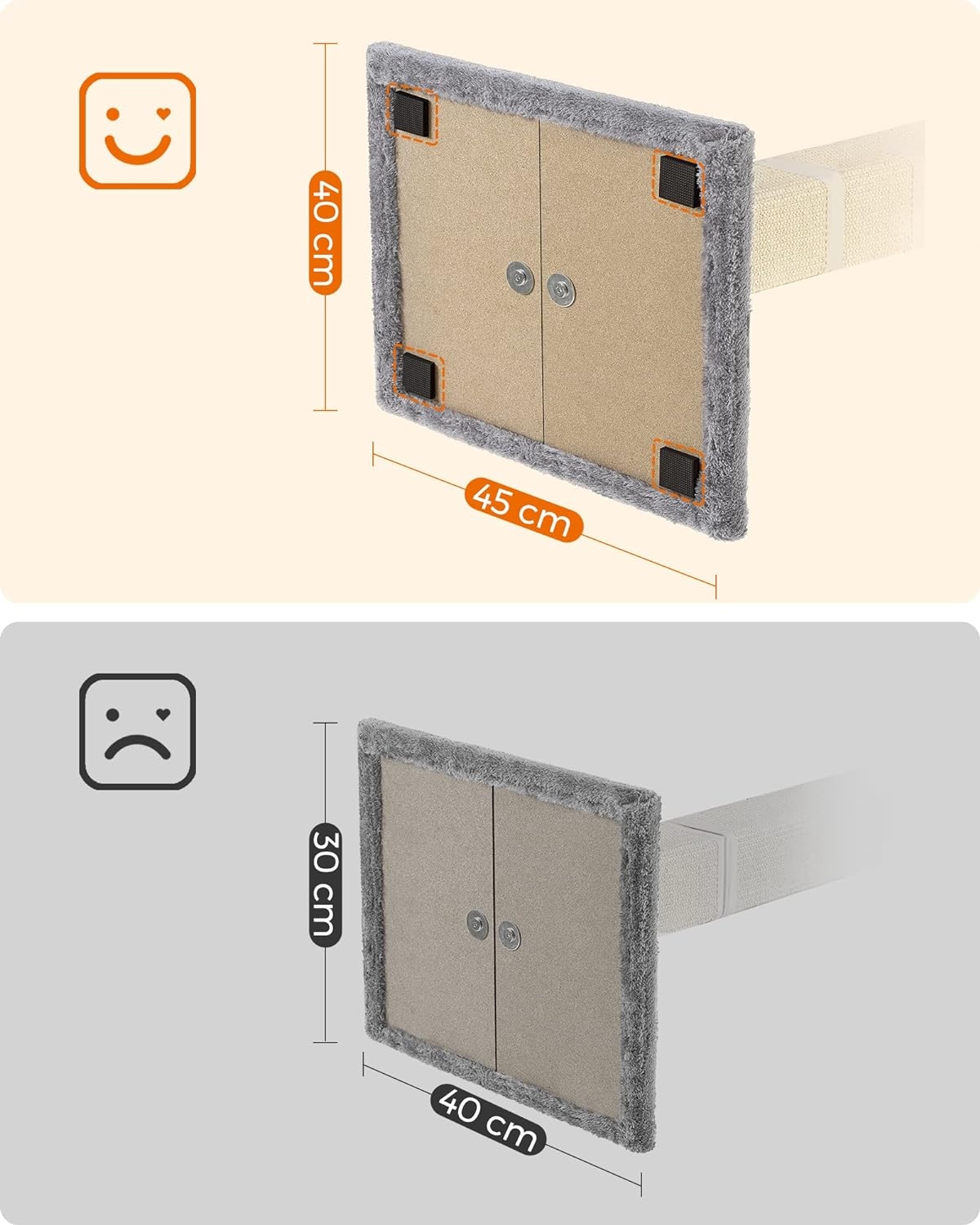 Levně Škrabadlo Pro Kočky S Plošinou Sloupek Věž Pelíšek Kulička 71 CM Šedá